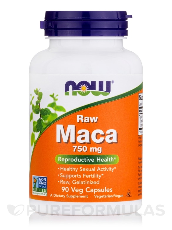 Raw Maca 750 mg - 90 Veg Capsules