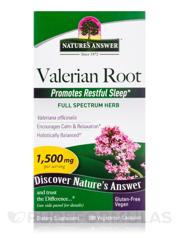 Valerian Root - 180 Vegetarian Capsules - Alternate View 3