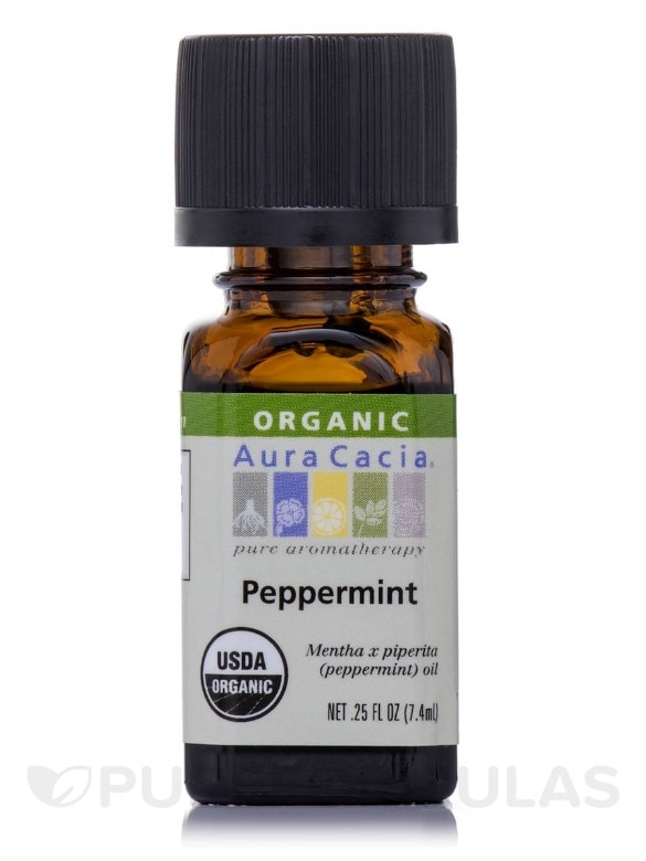 Organic Peppermint Essential Oil - 0.25 fl. oz (7.4 ml)