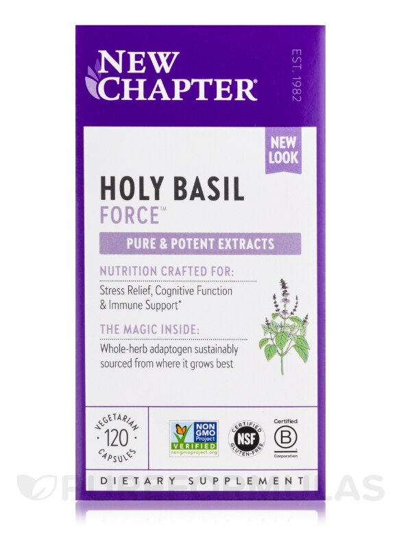Holy Basil Force™ - 120 Vegetarian Capsules - Alternate View 3