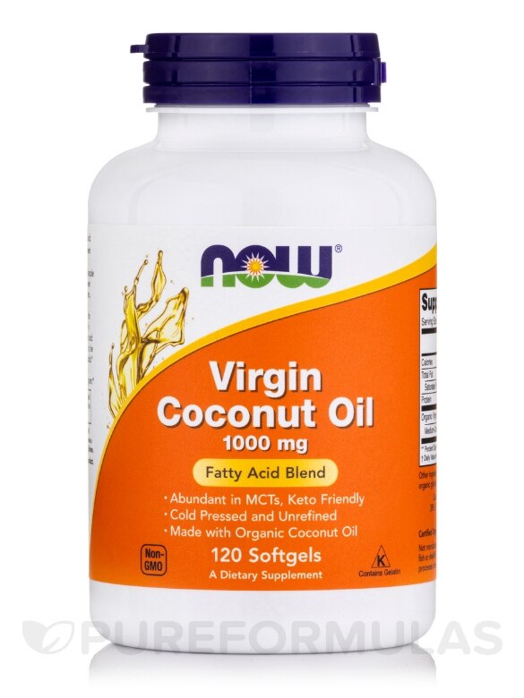 Virgin Coconut Oil 1000 mg - 120 Softgels