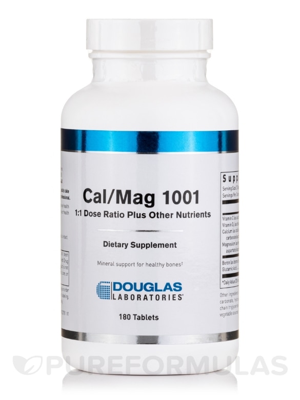 Cal/Mag 1001 (Calcium One to One) - 180 Tablets
