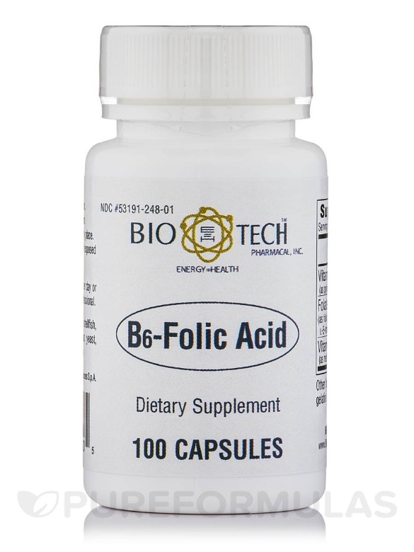 B6-Folic Acid - 100 Capsules
