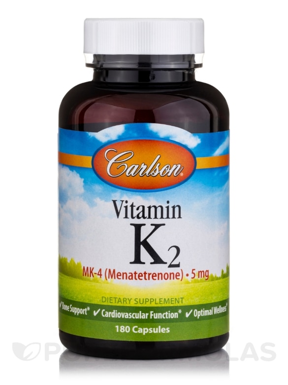 Vitamin K2 as MK-4 (Menatetrenone) 5 mg - 180 Capsules