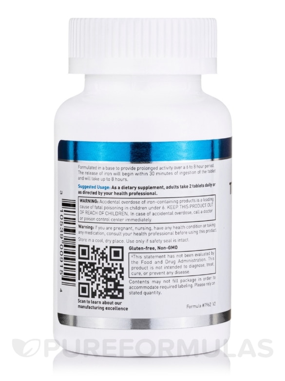 Timed Release Iron - 90 Tablets - Alternate View 3