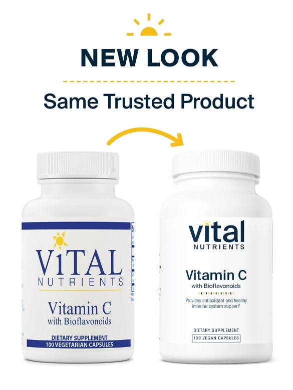 Vitamin C with Bioflavonoids - 100 Vegetarian Capsules - Alternate View 1