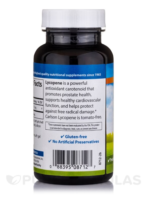 Lycopene 15 mg (Tomato-Free) - 180 Soft Gels - Alternate View 2