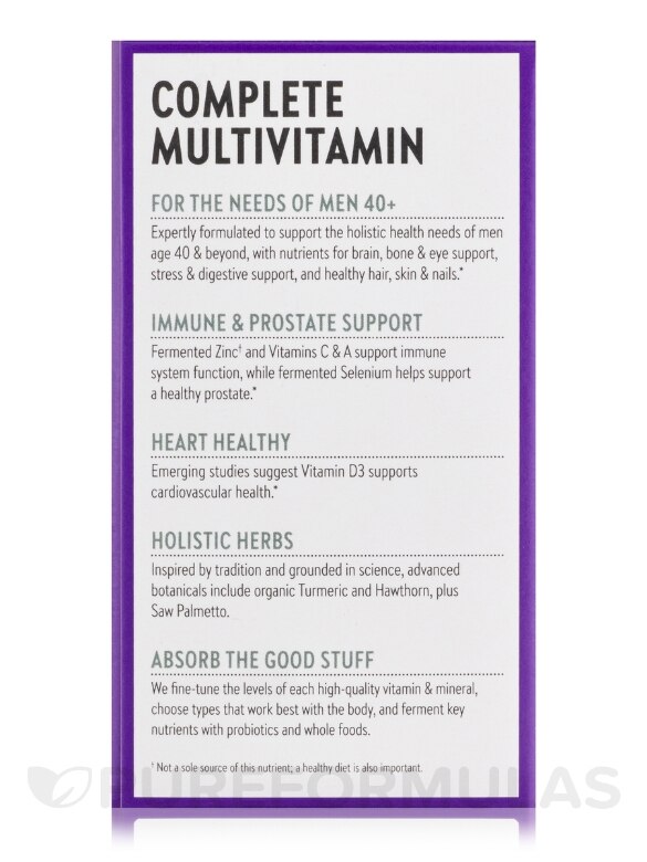 Every Man's One Daily 40+ Multivitamin - 48 Vegetarian Tablets - Alternate View 6