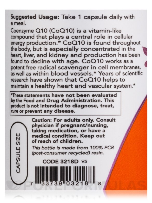 CoQ10 150 mg - 100 Veg Capsules - Alternate View 4