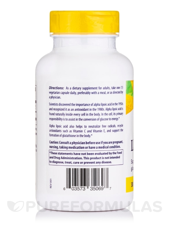 Alpha Lipoic Acid 300 mg - 150 Capsules - Alternate View 2