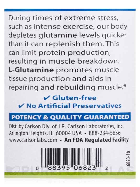 L-Glutamine 750 mg - 300 Capsules - Alternate View 4