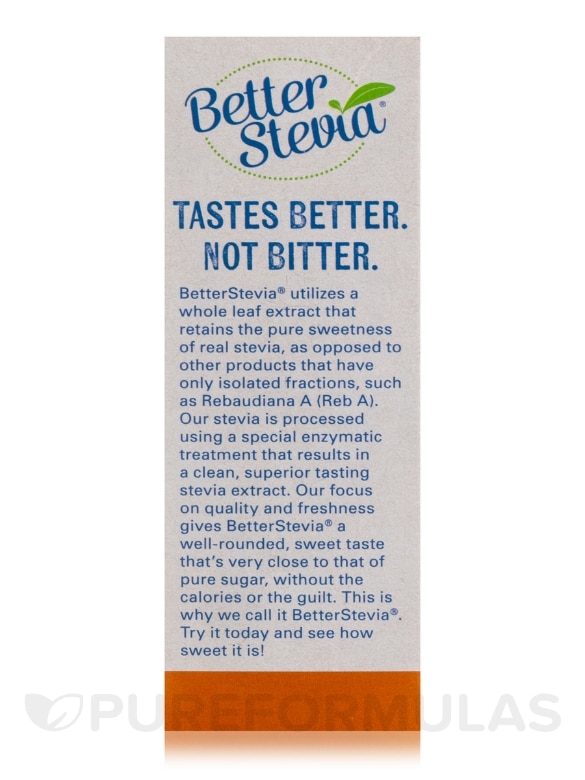 Better Stevia® Packets, Original - Box of 100 Packets - Alternate View 4