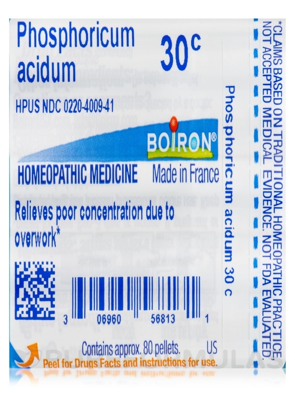 Phosphoricum Acidum 30c - 1 Tube (approx. 80 pellets) - Alternate View 6