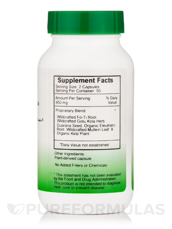 Herbal Thyroid Formula 475 mg - 100 Vegetarian Capsules - Alternate View 1