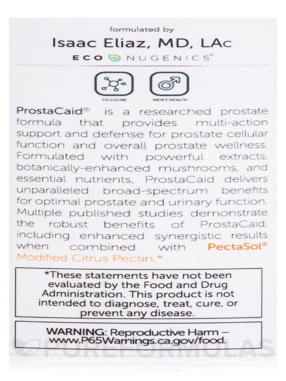 ProstaCaid® - 120 Vegetarian Capsules - Alternate View 4