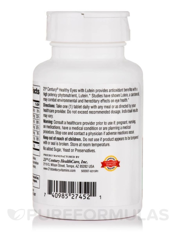 Healthy Eyes - 60 Tablets - Alternate View 2