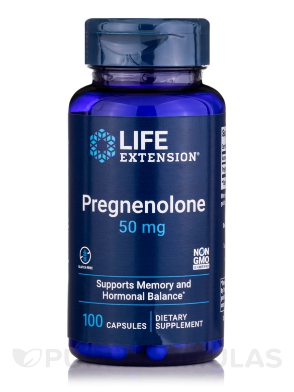 Pregnenolone 50 mg - 100 Capsules