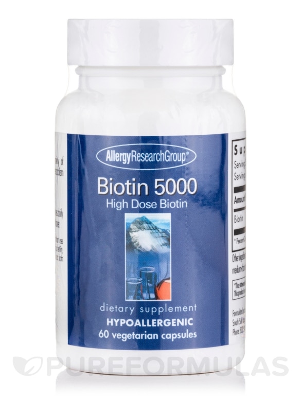 Biotin 5000 - 60 Vegetarian Capsules