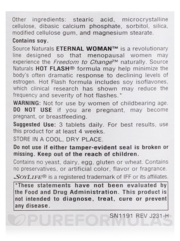 Hot Flash - 180 Tablets - Alternate View 5
