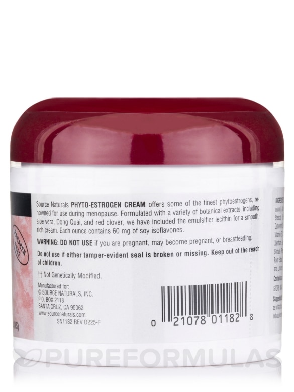 Phyto-Estrogen Cream - 4 oz (113.4 Grams) - Alternate View 1