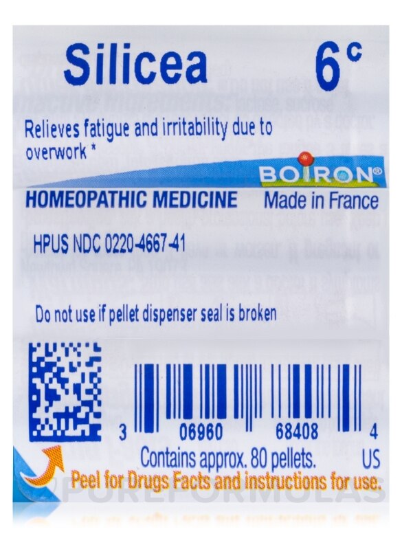Silicea 6c - 1 Tube (approx. 80 pellets) - Alternate View 3