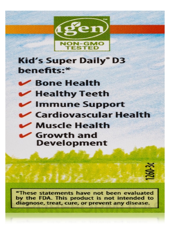 Kid's Super Daily® D3 400 IU (10 mcg) - 0.35 fl. oz (10.3 ml) - Alternate View 7