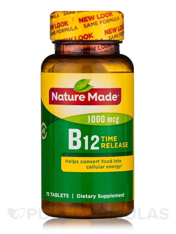 B-12 1000 mcg Timed Release - 75 Tablets