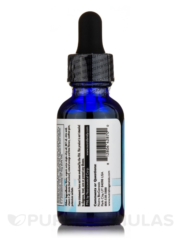 Vitamin D3/K2 Emulsion - 1 fl. oz (30 mL) - Alternate View 2