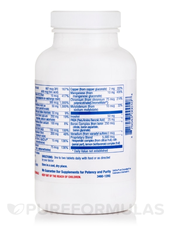 Aved®-Multi Iron Free - 120 Tablets - Alternate View 3