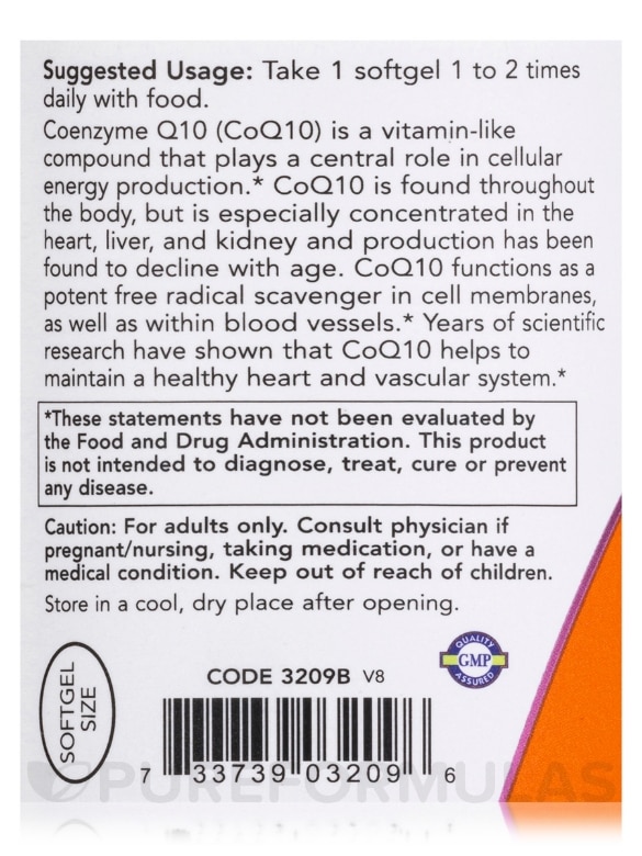 CoQ10 100 mg - 150 Softgels - Alternate View 4