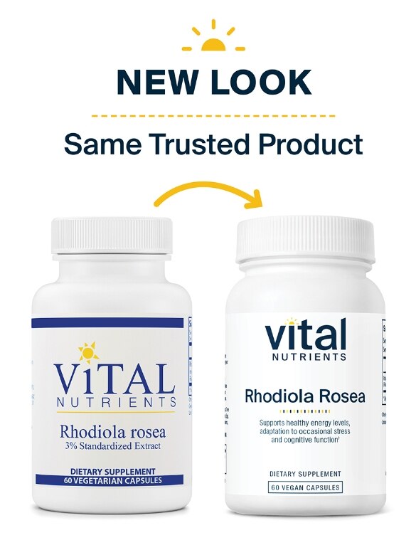 Rhodiola rosea 3% 200 mg - 60 Vegetarian Capsules - Alternate View 1