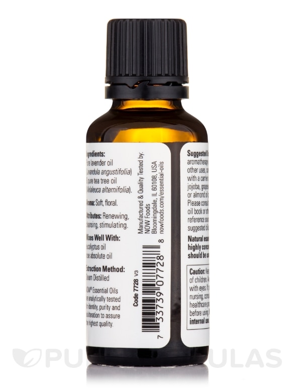 NOW® Essential Oils - Lavender & Tea Tree Blend - 1 fl. oz (30 ml) - Alternate View 2