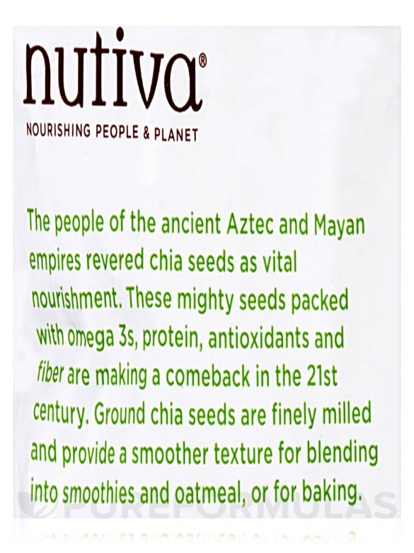 Organic Ground Chia Seeds - 12 oz (340 Grams) - Alternate View 2
