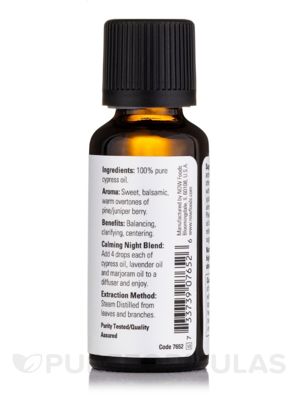 NOW® Essential Oils - Cypress Oil - 1 fl. oz (30 ml) - Alternate View 1