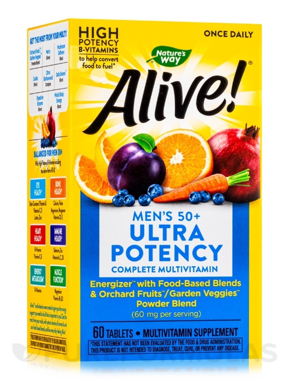 Alive!® Once Daily Men's 50+ Ultra - 60 Tablets