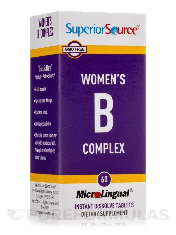Women's B Complex B12 & Folic Acid - 60 MicroLingual® Tablets