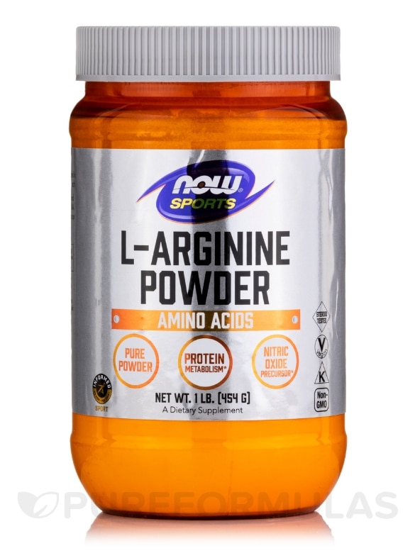 NOW® Sports - L-Arginine Powder - 1 lb (454 Grams)