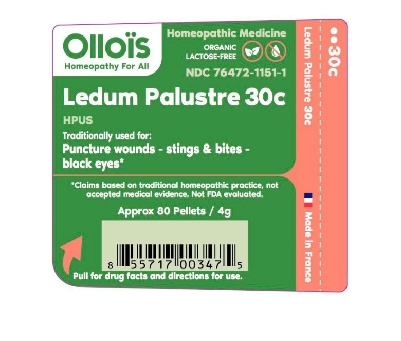  Lactose-Free Ledum Palustre 30c - 80 Pellets
