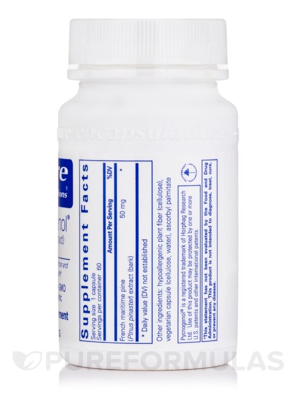 Pycnogenol 50 mg - 60 Capsules - Alternate View 1