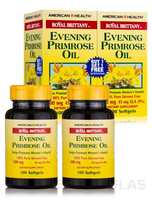 Royal Brittany™ Evening Primrose Oil 500 mg - 100 + 100 Free Softgels - Alternate View 1