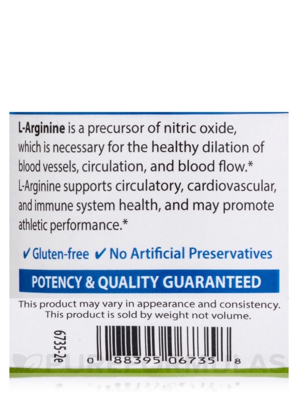 L-Arginine Powder - 3.53 oz (100 Grams) - Alternate View 4
