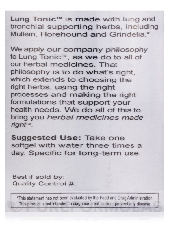 Lung Tonic™ - 60 Fast-Acting Softgels - Alternate View 5