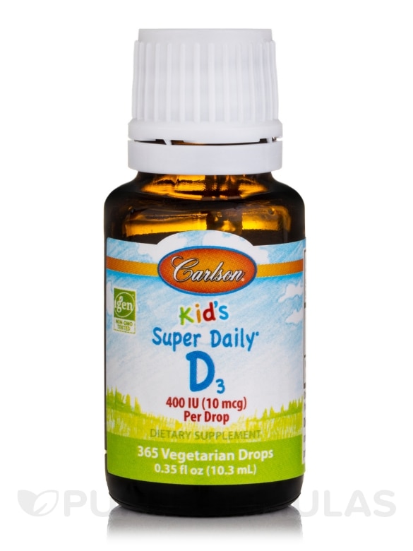 Kid's Super Daily® D3 400 IU (10 mcg) - 0.35 fl. oz (10.3 ml) - Alternate View 2