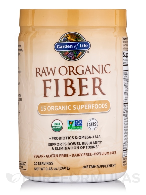 Raw Organic Fiber Powder - 9 oz (268 Grams)
