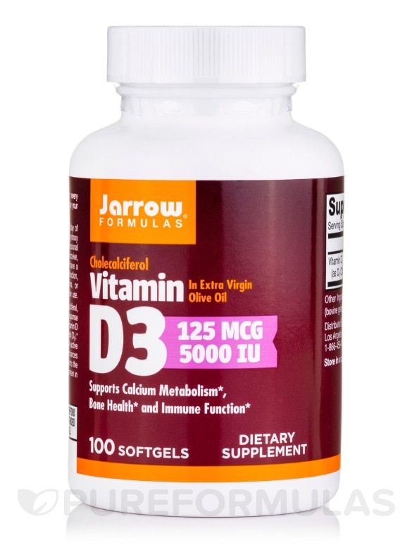 Vitamin D3 5000 IU - 100 Softgels