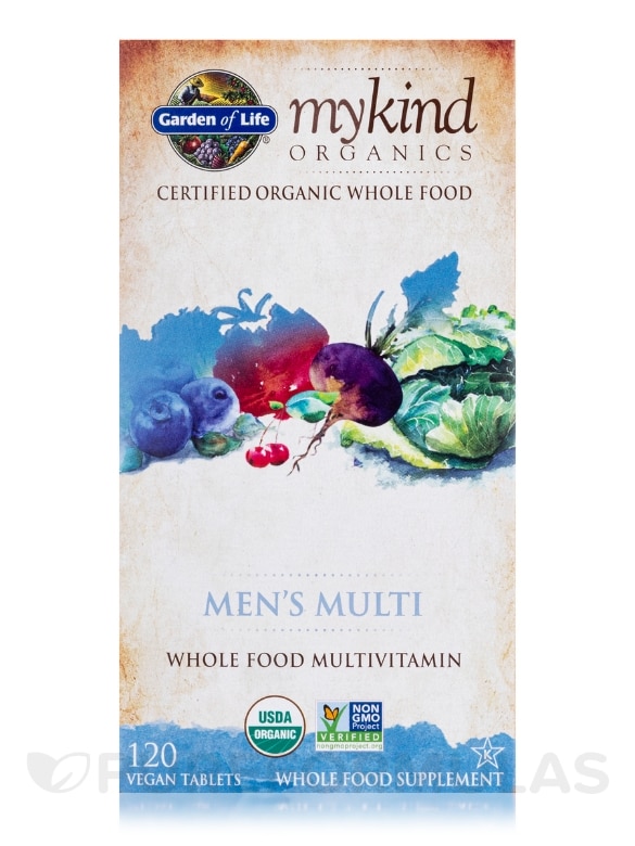 mykind Organics Men's Multi - 120 Vegan Tablets - Alternate View 3