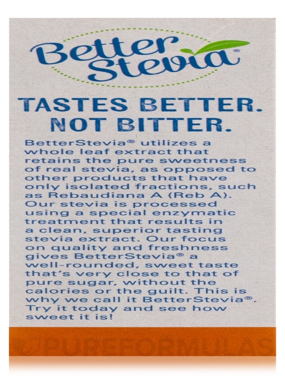 Better Stevia® Packets, Original - Box of 100 Packets - Alternate View 7