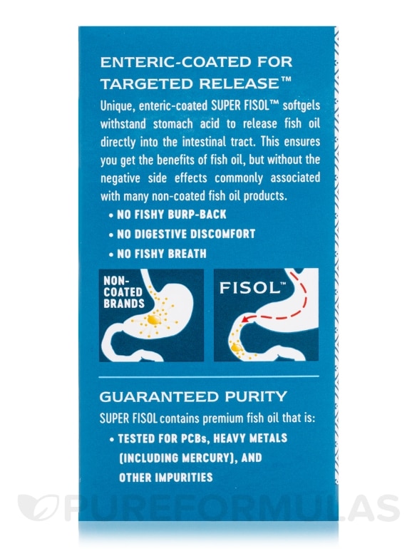Super Fisol Fish Oil - 180 Softgels - Alternate View 6