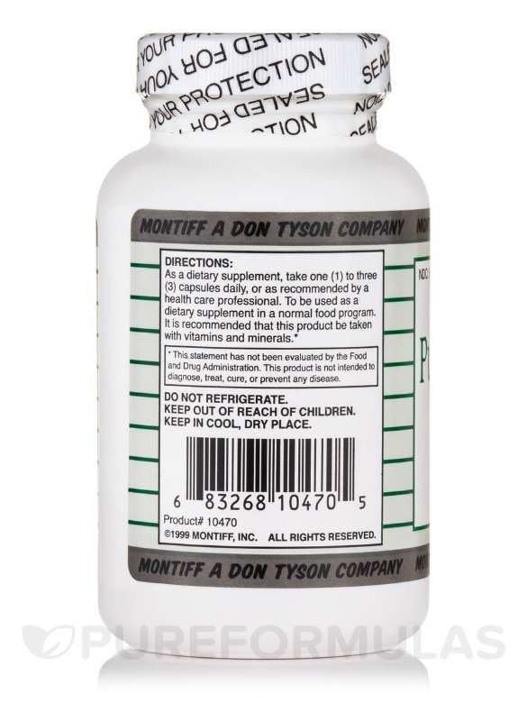 Pure Taurine 500 mg - 100 Capsules - Alternate View 2
