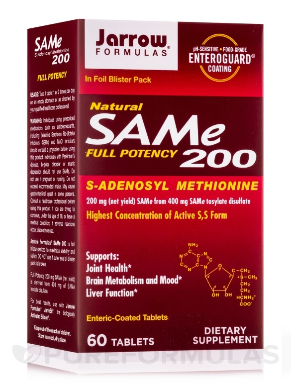 SAM-e 200 mg - 60 Tablets